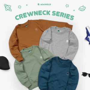 Sweater Anak Crewneck Baby Terry | Lembut, Hangat & Nyaman Dipakai
