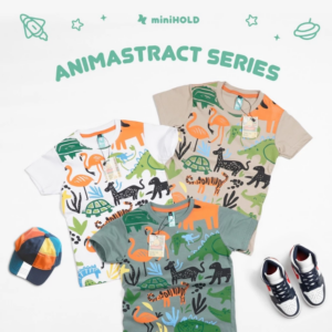 Kaos Anak Abstract Pattern Cotton Combed 30s