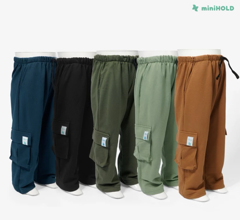 Celana Cargo Anak Baby Terry | Long Cargo Pants Nyaman & Stylish - Gambar 5
