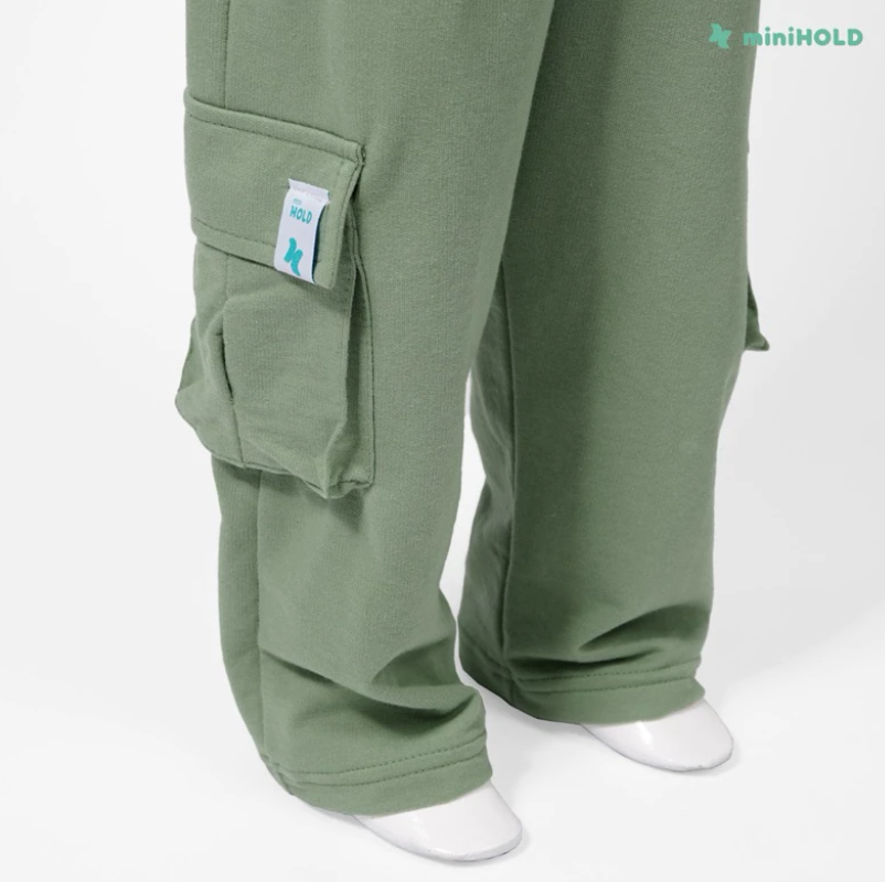 Celana Cargo Anak Baby Terry | Long Cargo Pants Nyaman & Stylish - Gambar 4