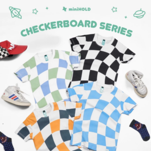 Kaos Anak Checkerboard Full Print
