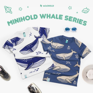 Kaos Anak Whale Graphic Kids